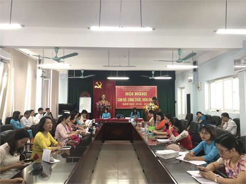 Trường thcs nam từ liêm
tổ chứchội nghị cbcc, vc nh 2018-2019
